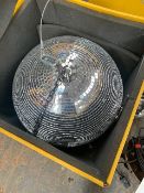 Disco Ball Upgrade for Tentipi Stratus 72 lighting system comprising disco ball in flight case, ball