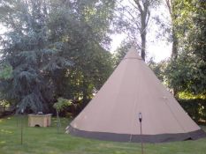 Tentipi Cirrus 40 Traditional Nordic Style Tipi (Canvas 2013) c/w 4 synthetic woven mats & hardware