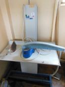 Veit VarioSet ironing table (faulty not in use), three phase. NB: this item has no CE marking. The