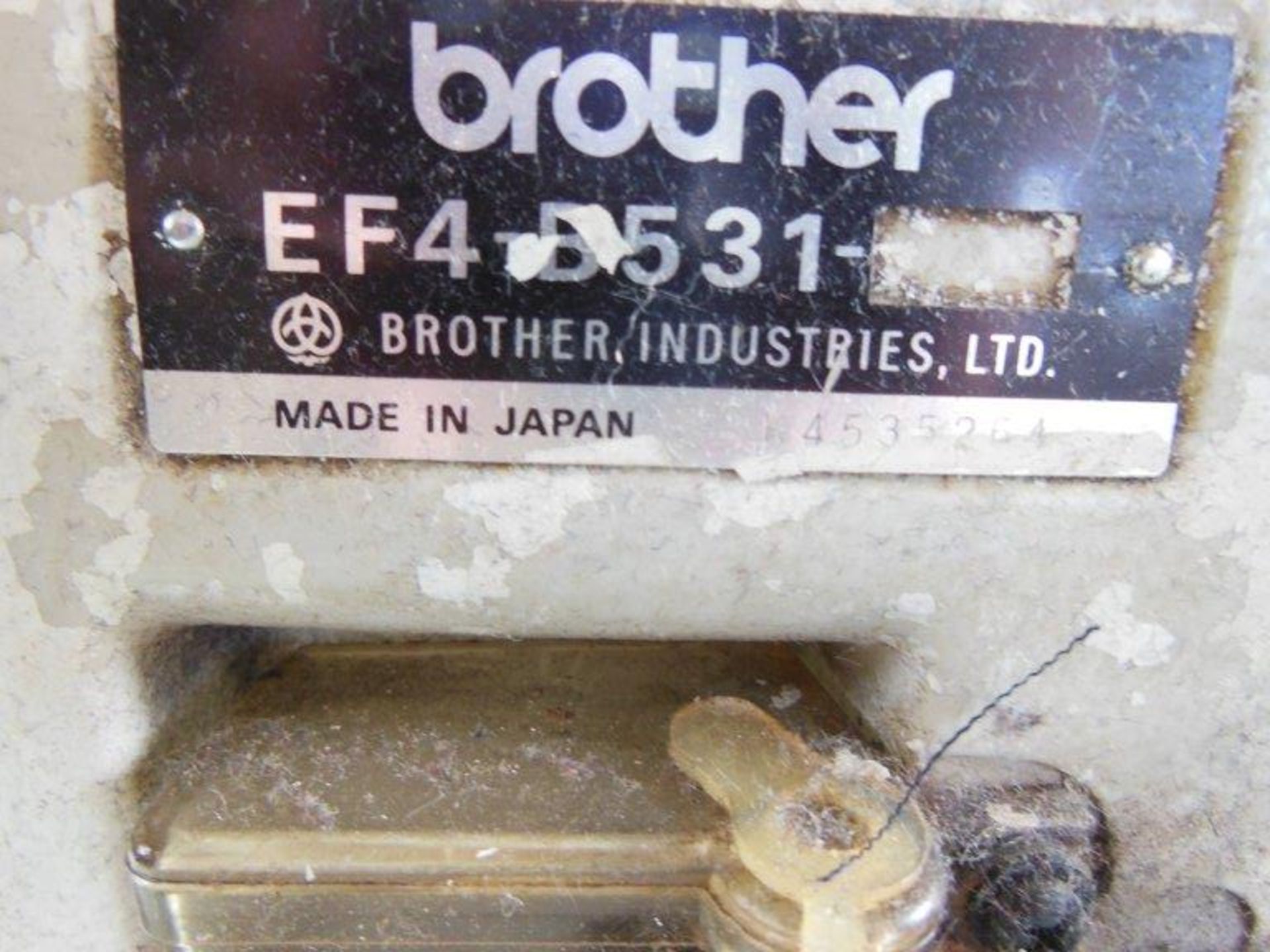 Brother EF4-B531 overlocker, three phase. NB: this item has no CE marking. The Purchaser is required - Image 4 of 4