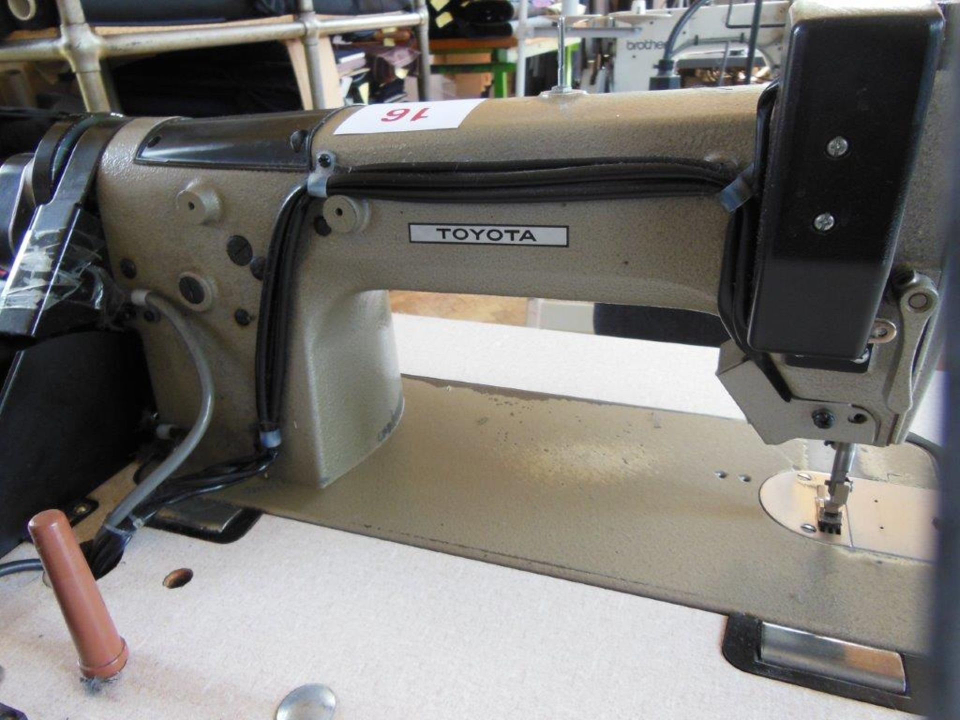 Aisin Seiki Ltd LS2-AD158-203 industrial flatbed sewing machine, three phase. NB: this item has no - Image 3 of 4