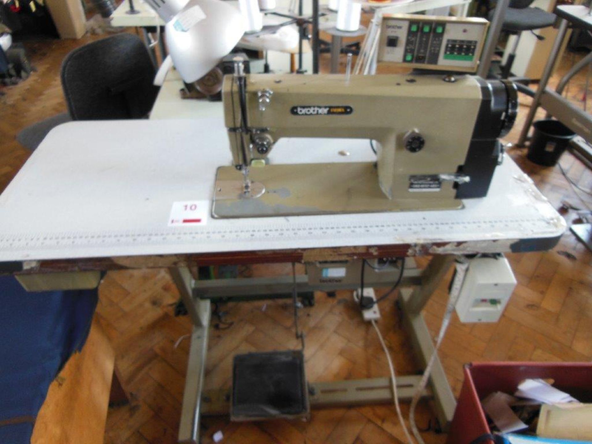 Brother Exedra DB2-B737-403 industrial flatbed sewing machine, three phase. NB: this item has no CE