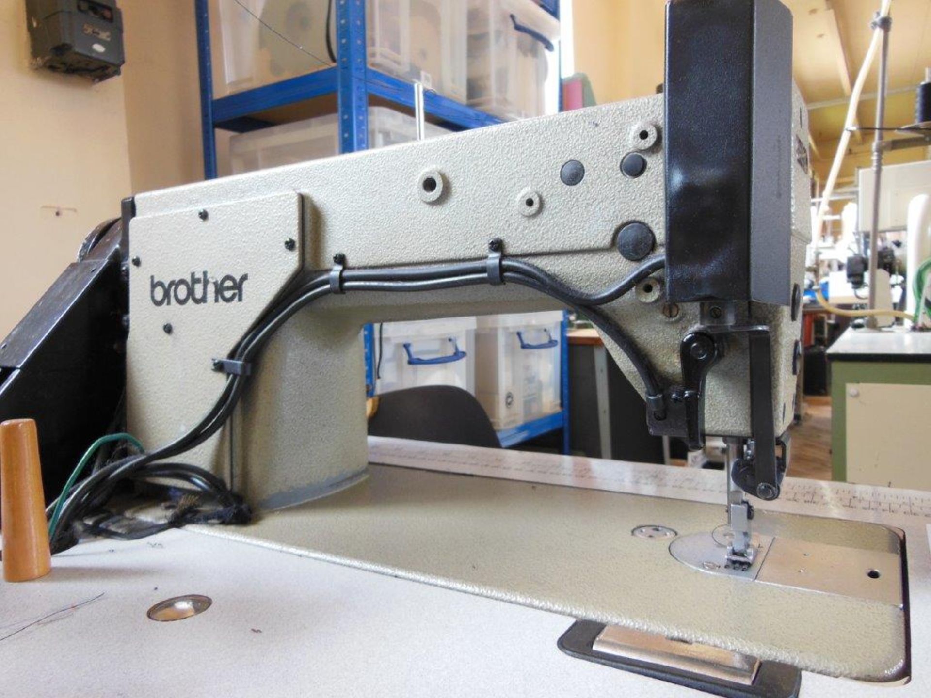 Brother DB2-B737-913 industrial flatbed sewing machine, three phase. NB: this item has no CE - Image 3 of 4