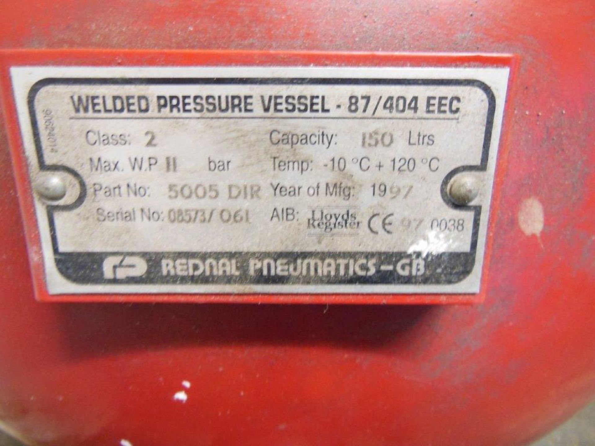 SIP 420/150 air compressor, s/n 08573 (1997). NB This lot is locted in the basement and will to... - Image 3 of 3