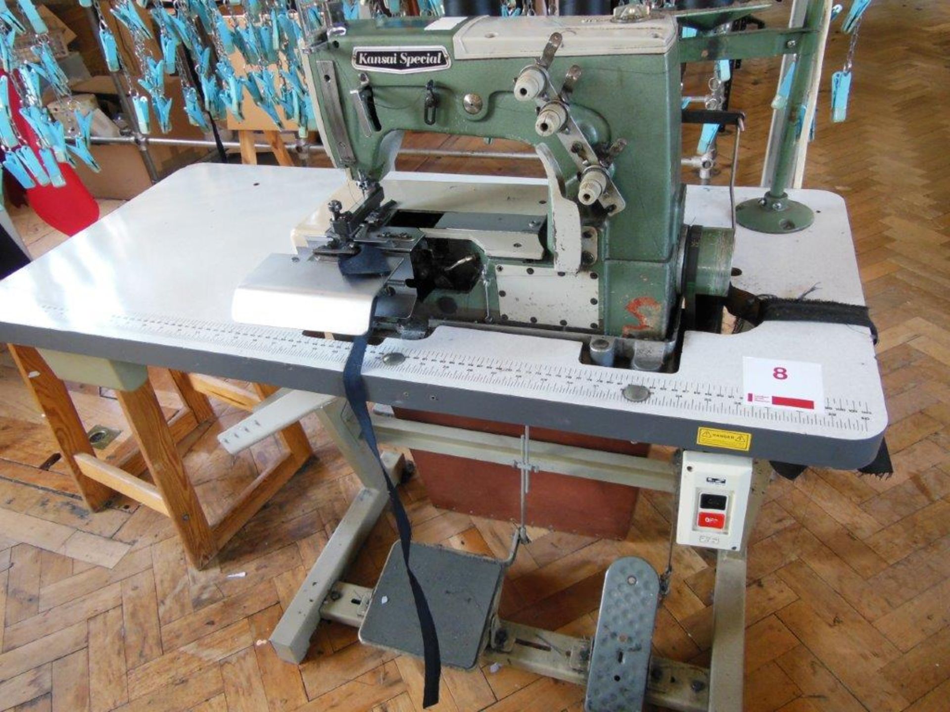 Kansai Special DVK-1702BWK belt loop making sewing machine, three phase. NB: this item has no CE