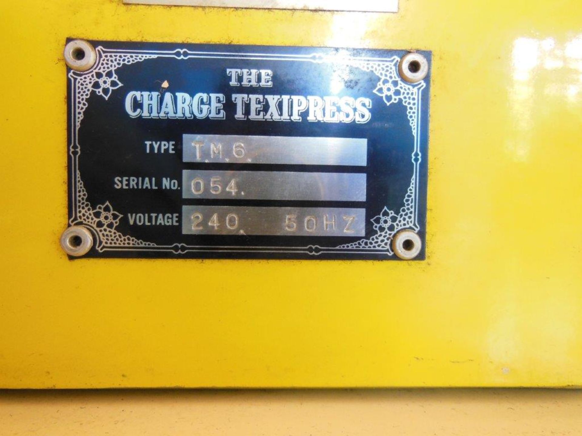 Imagine Capital Texipress change TM6 bench top press, s/n 054 (240v), single phase. NB: this item - Image 4 of 4