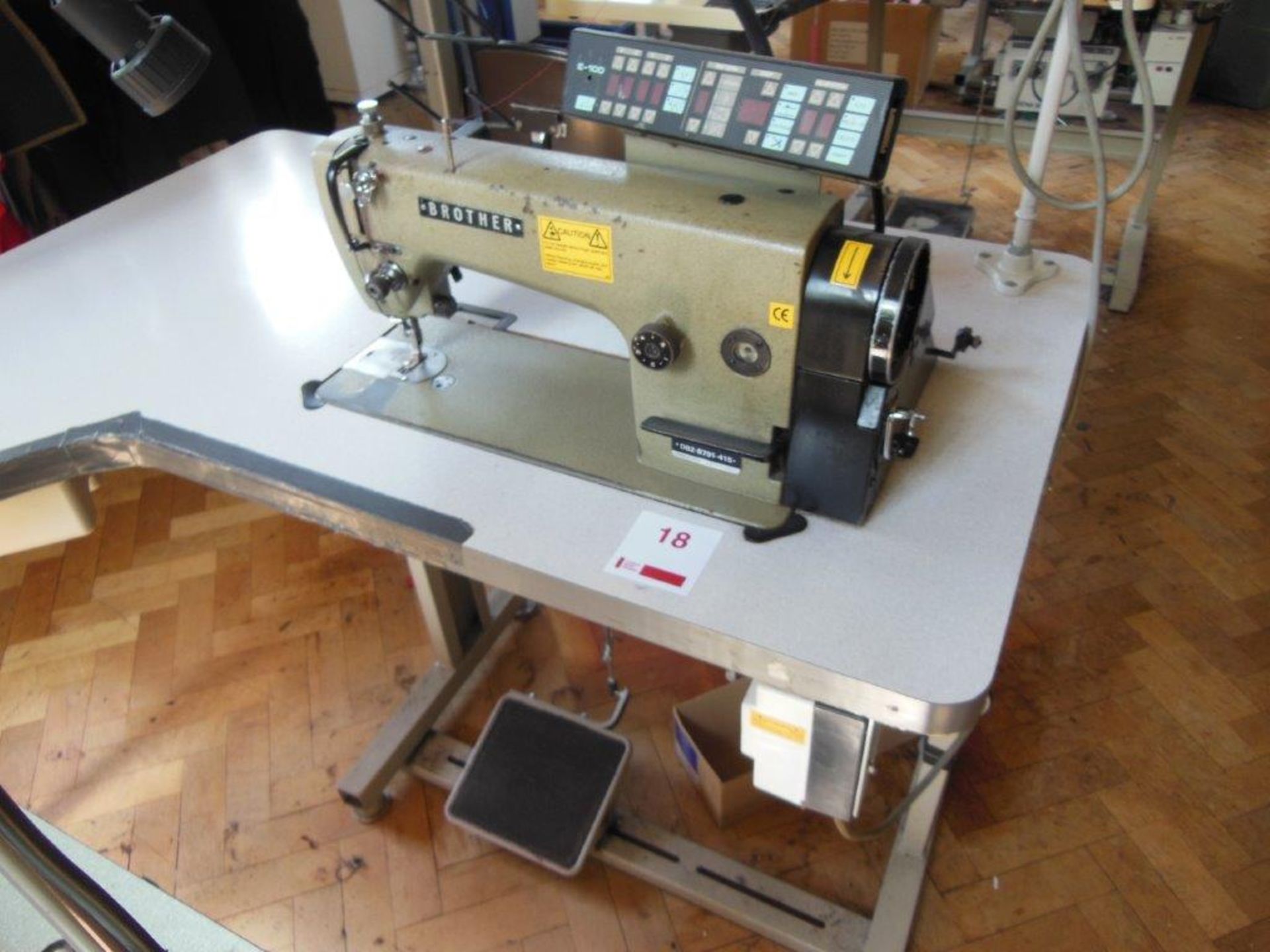 Brother DB2-B791-415 industrial flatbed sewing machine, three phase. NB: this item has no CE marking