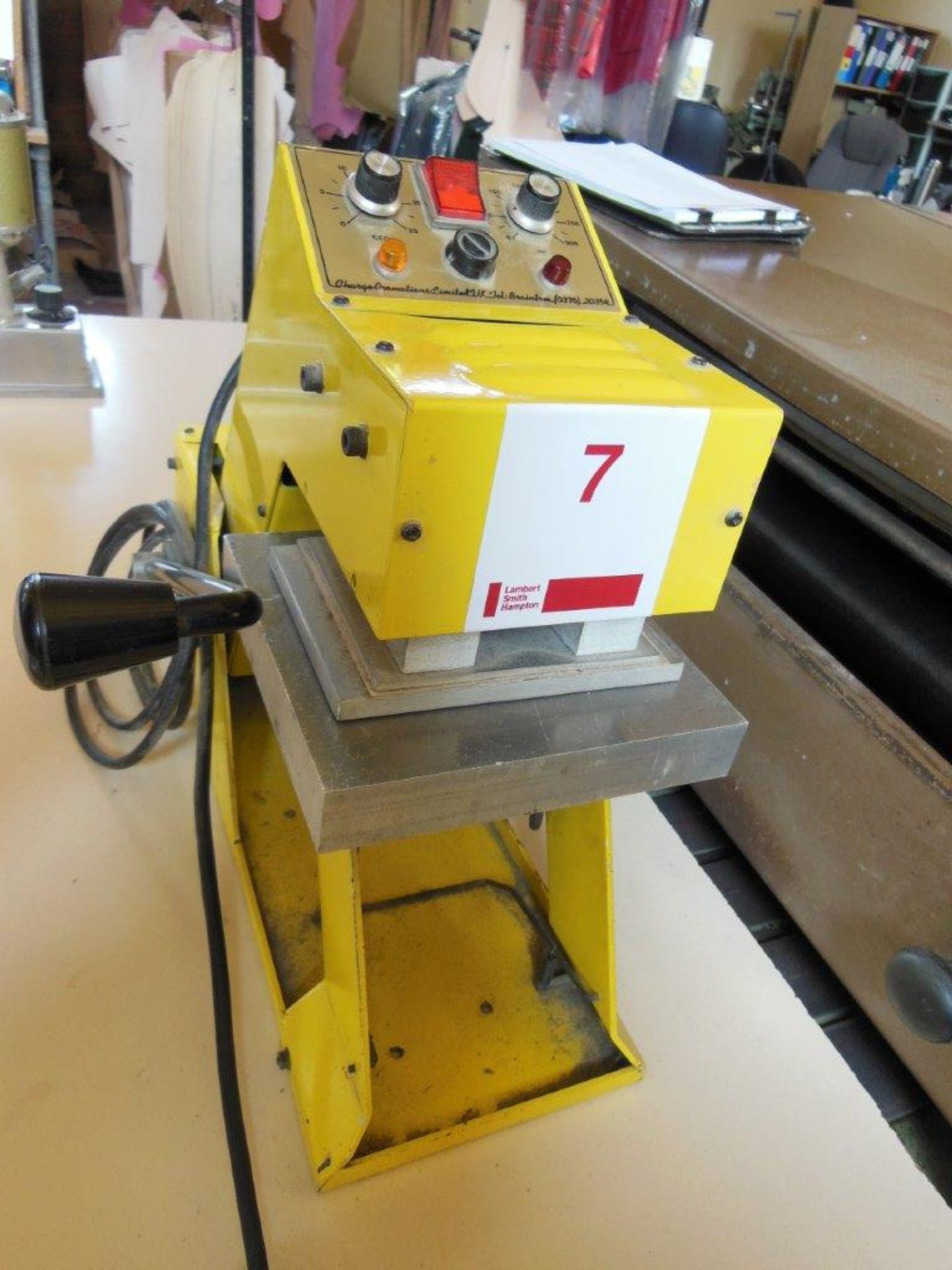 Imagine Capital Texipress change TM6 bench top press, s/n 054 (240v), single phase. NB: this item