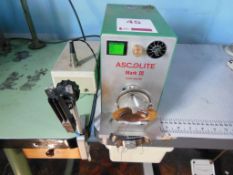 Ascolite Mark III automatic button wrapper, single phase. NB: this item has no CE marking. The