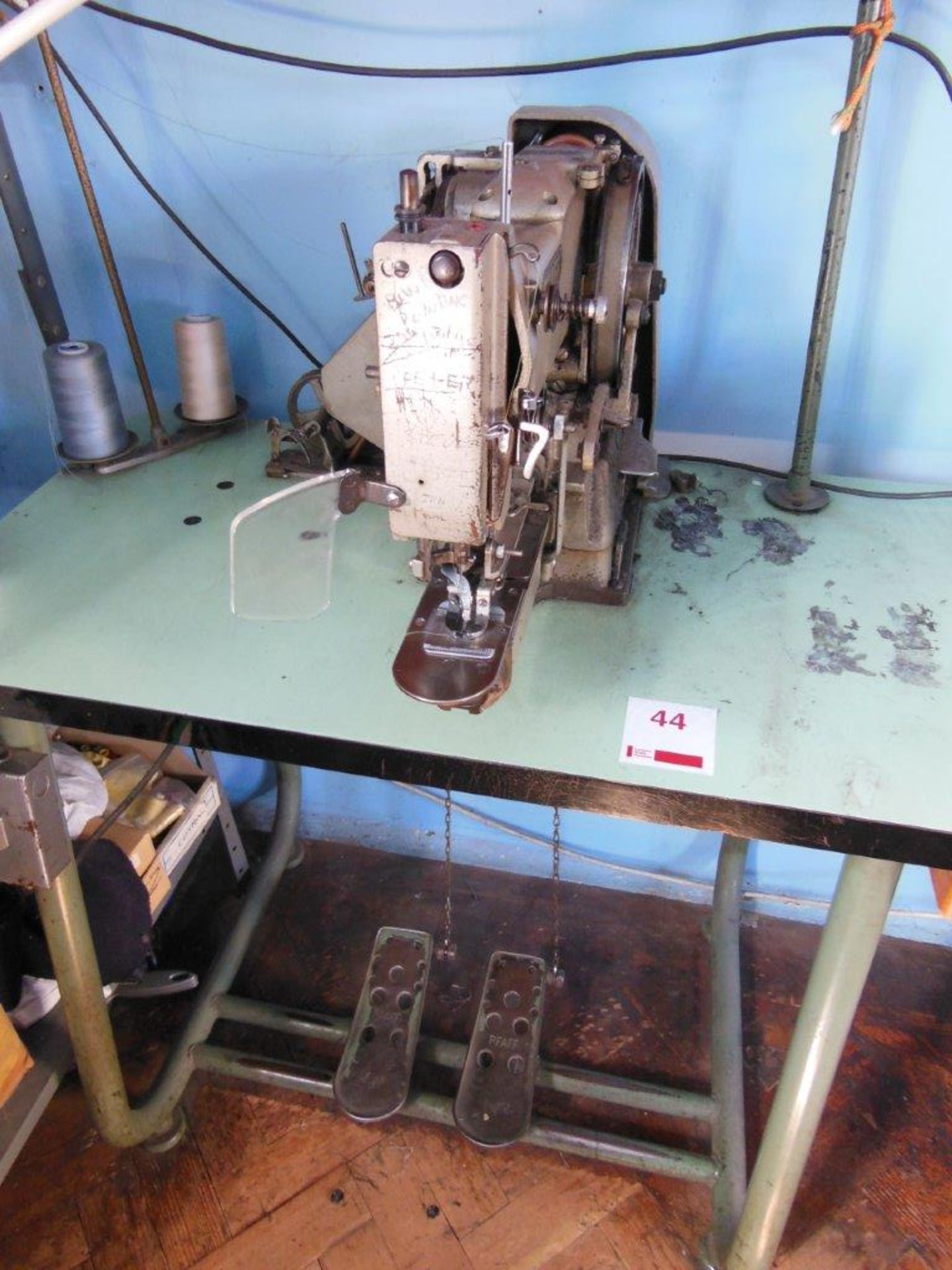 Pfaff button sewing machine, three phase. NB: this item has no CE marking. The Purchaser is