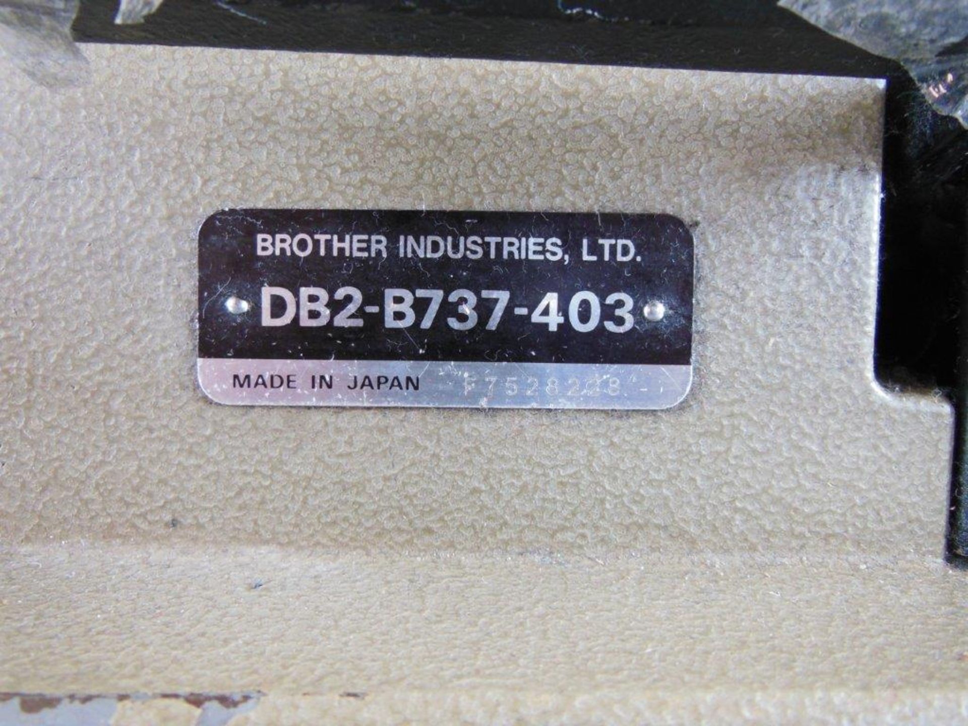 Brother Exedra DB2-B737-403 industrial flatbed sewing machine, three phase. NB: this item has no CE - Image 4 of 4