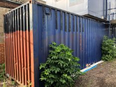40' x 8' shipping container c/w contents NB A work Method Statement and Risk Assessment must be