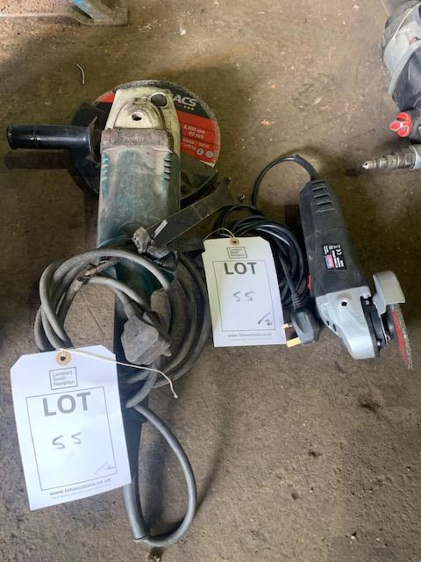 Makita 230mm & Sealey 115mm 240v angle grinders