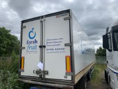 Lamberet 14m triple axle trailer 14m trailer 2nd axle removed refrigeration unit removed suitable