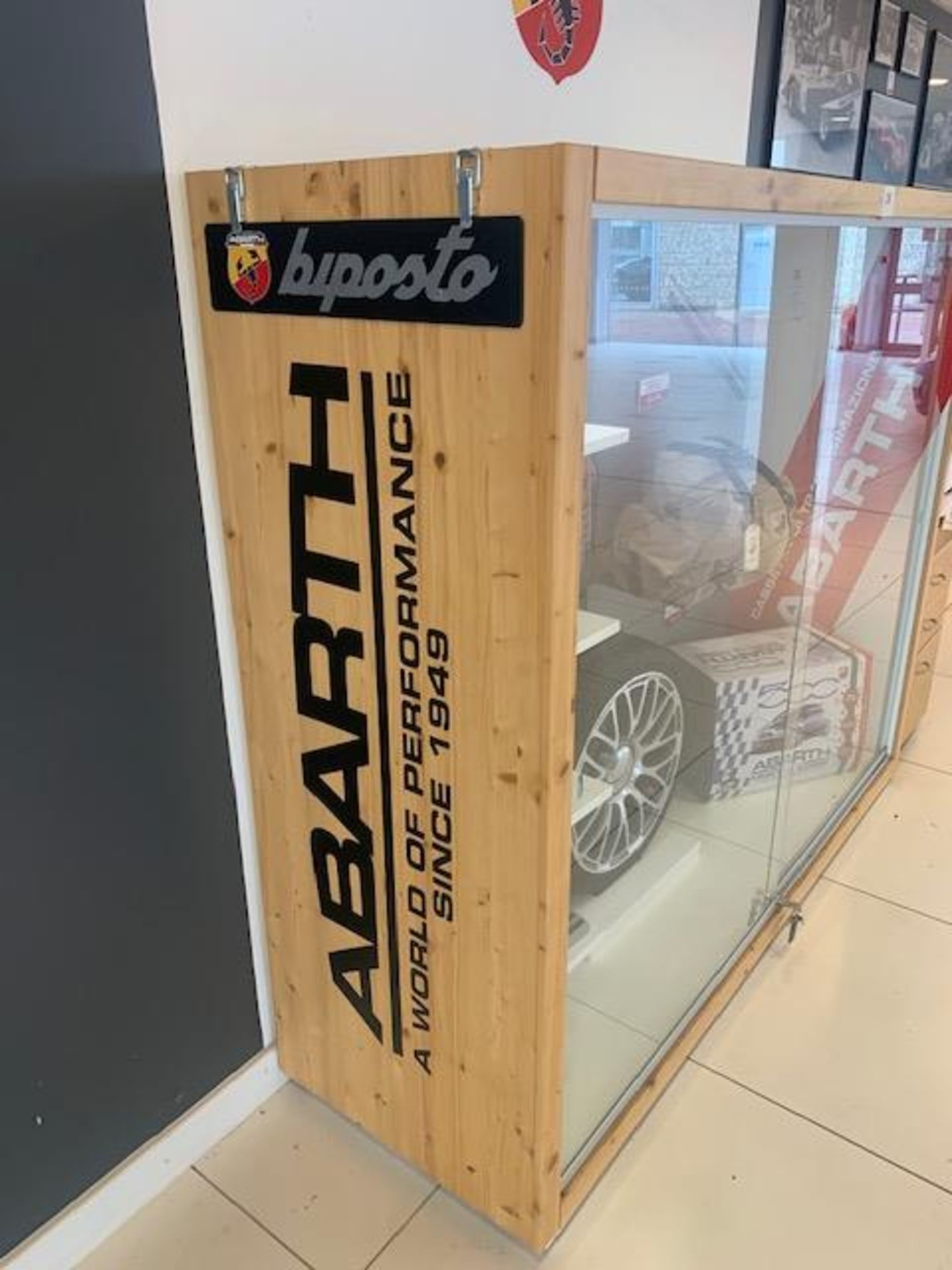 Fiat Abarth merchandise display unit c/w contents - Image 2 of 5