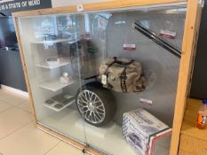 Fiat Abarth merchandise display unit c/w contents