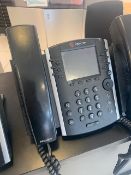 Six Polycom VVX411 IP telephone handsets