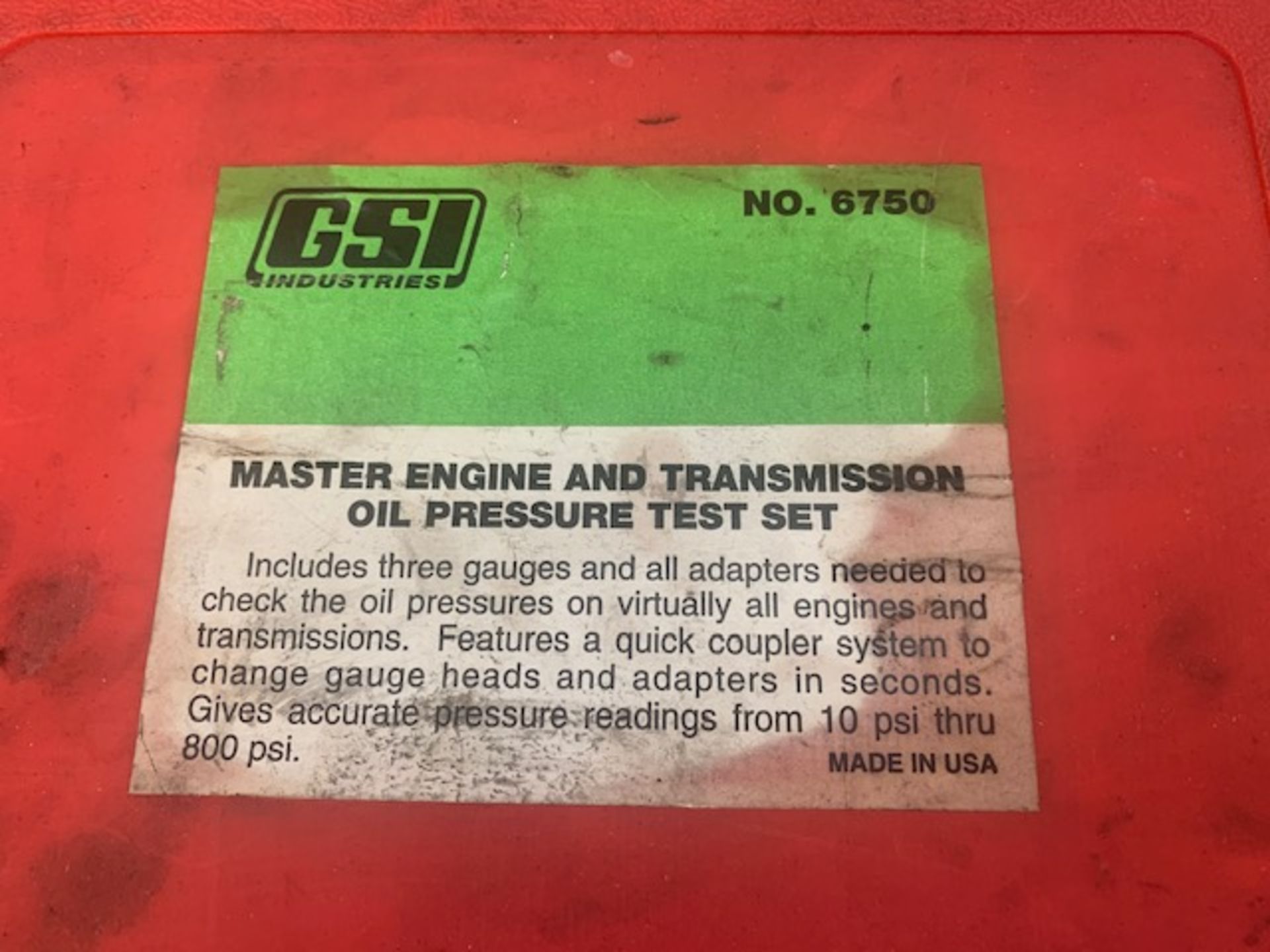 CSI master engine and transmission oil pressure test set - Bild 4 aus 4