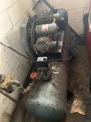 HPC air compressor with horizontal air tank *this lot to be removed on last day of clearance only