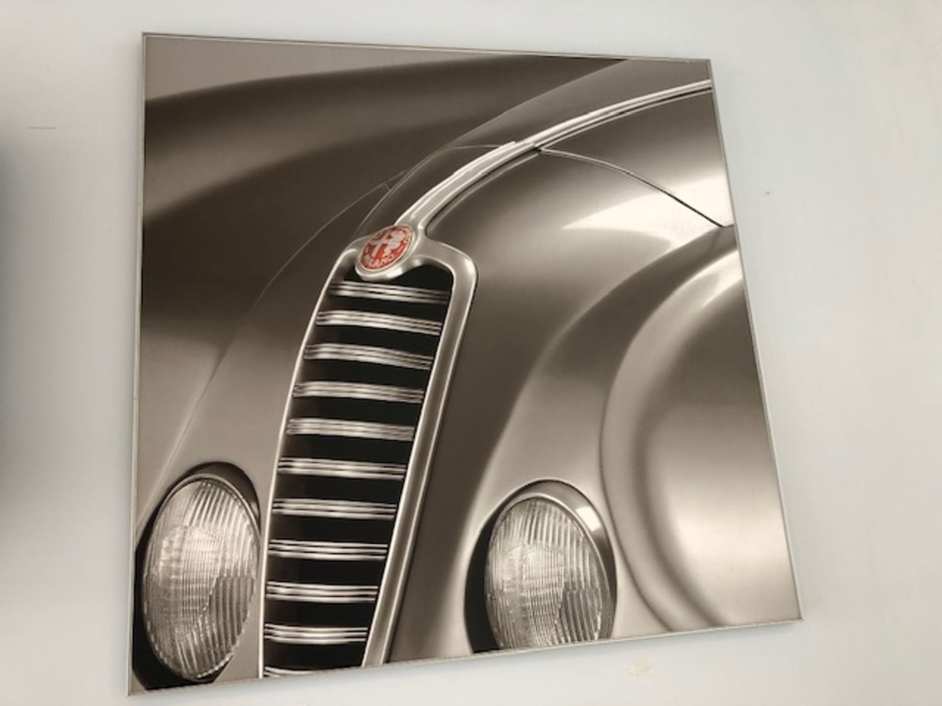 Three wall mounted display photos of an Alfa Romeo Spider (2 frames 1800mm x 1800mm), Alfa Romeo GTV - Image 3 of 3