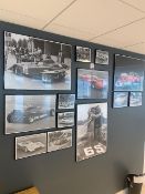 Thirteen framed Abarth racing photos