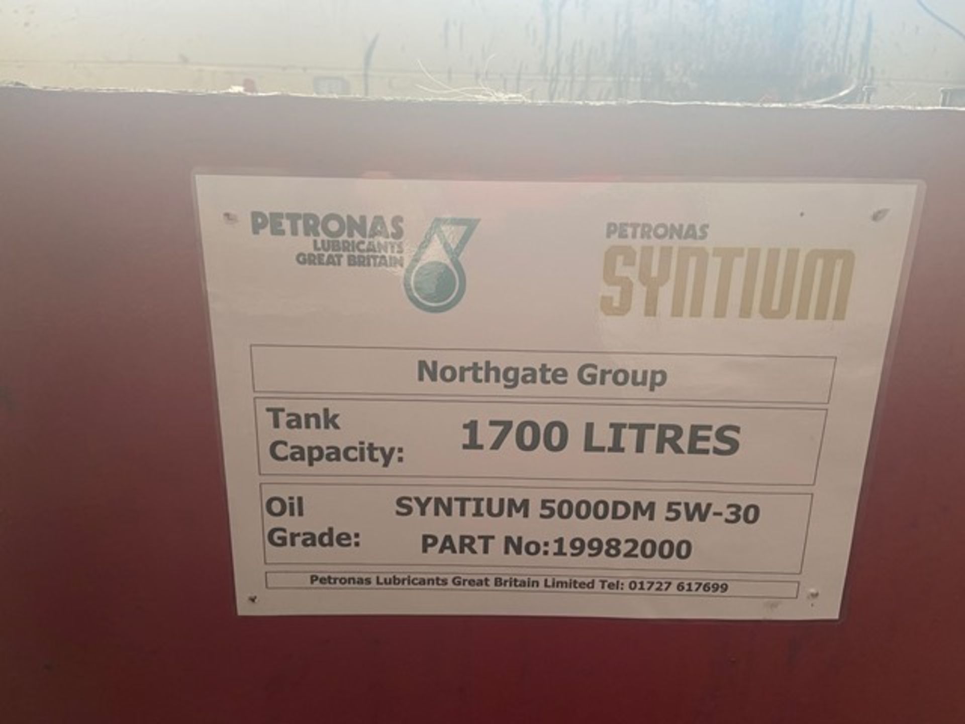 Approx 850 litres of Petronas Syntium fully synthetic 5000DM 5W-30 oil Grade Part No 19982000 c/w... - Image 3 of 4