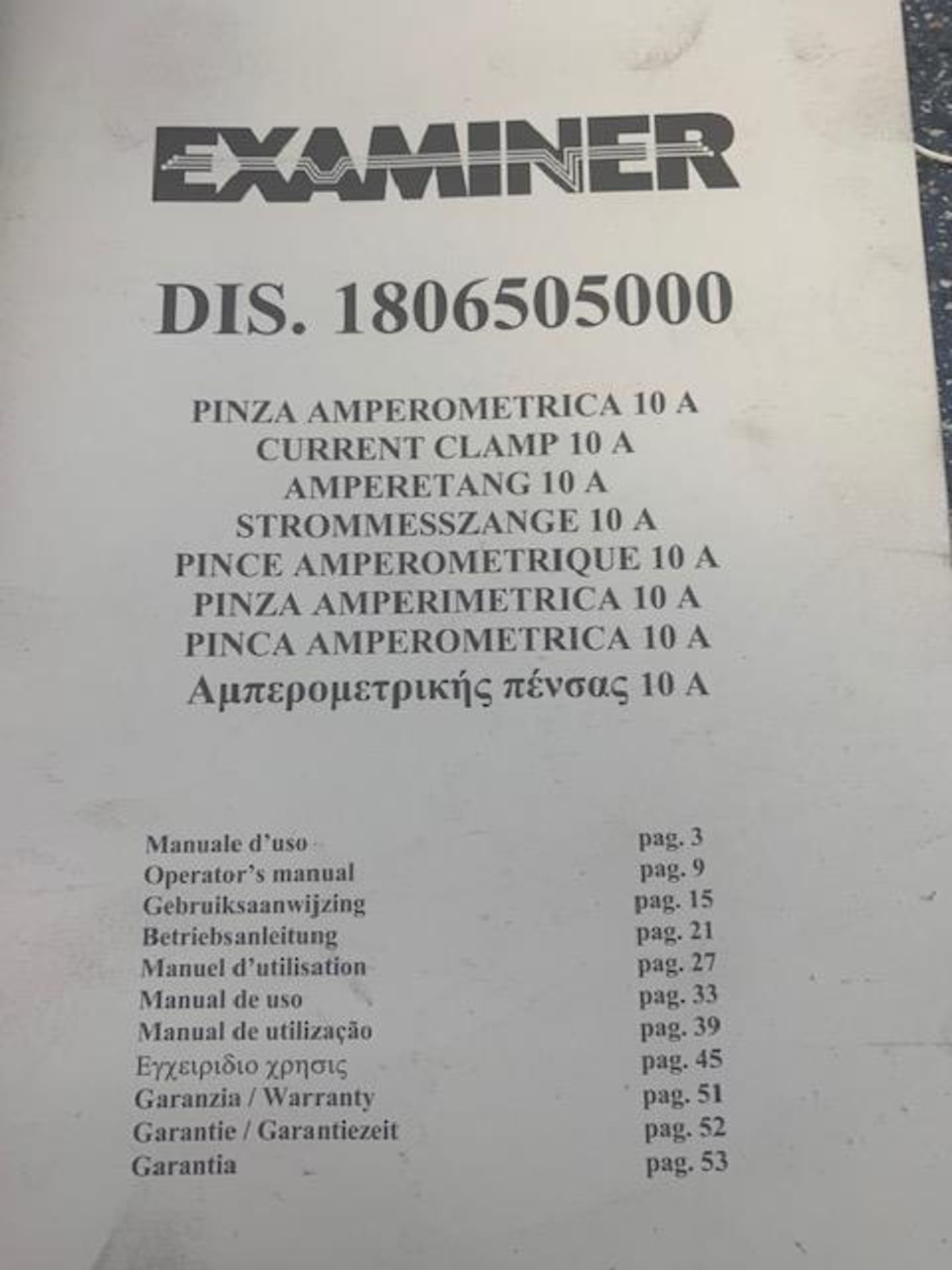 Examinner DIS 1806505000 amp clamp - Image 2 of 2