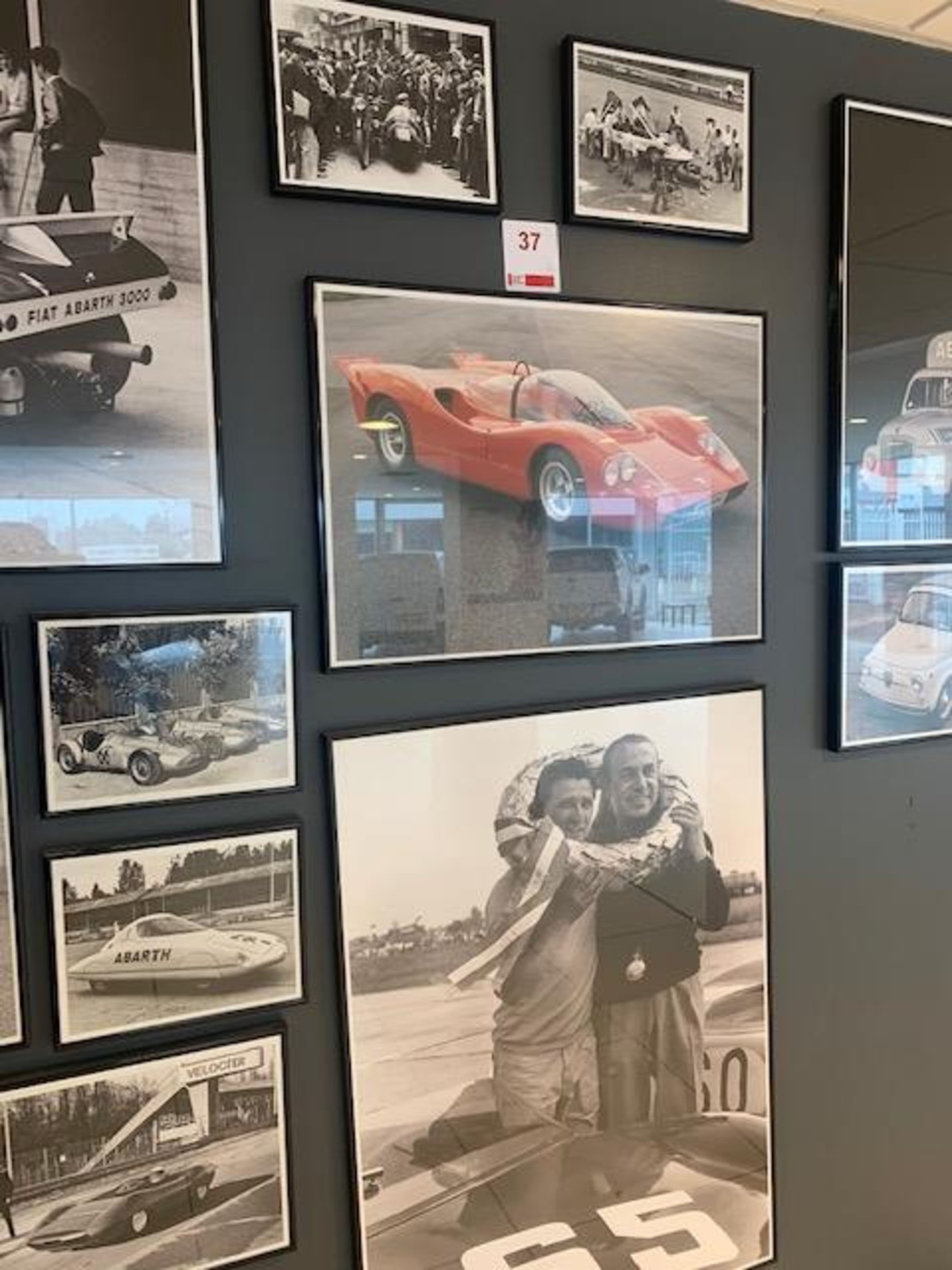 Thirteen framed Abarth racing photos - Image 3 of 4