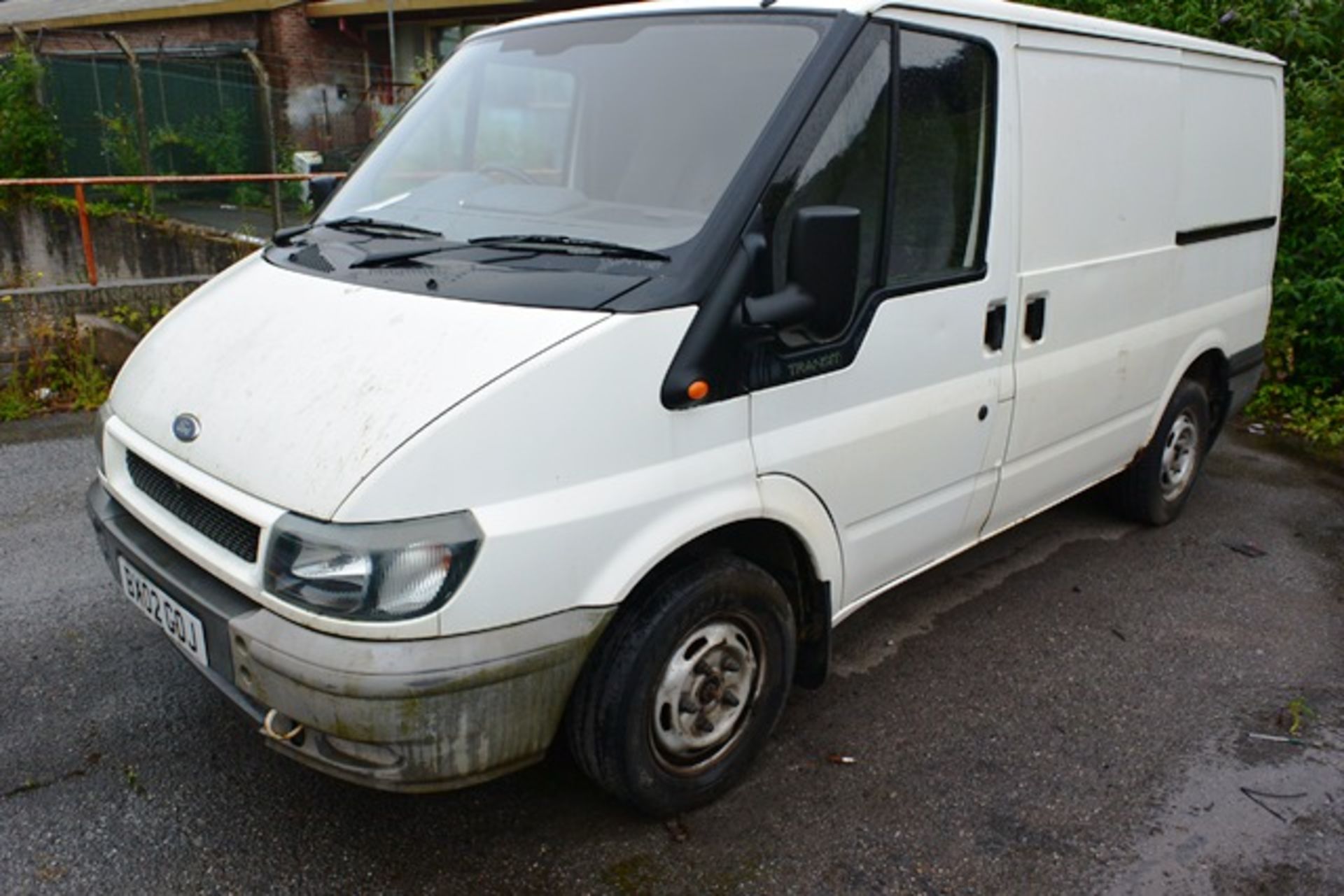 Ford Transit panel van, reg no: BX02 GOJ (2002), MOT: not valid, recorded mileage: 130,213 (please