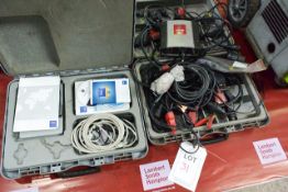 Texa Navigator TXT pass-through unit, model SAE-J2534, with cabling and carry case