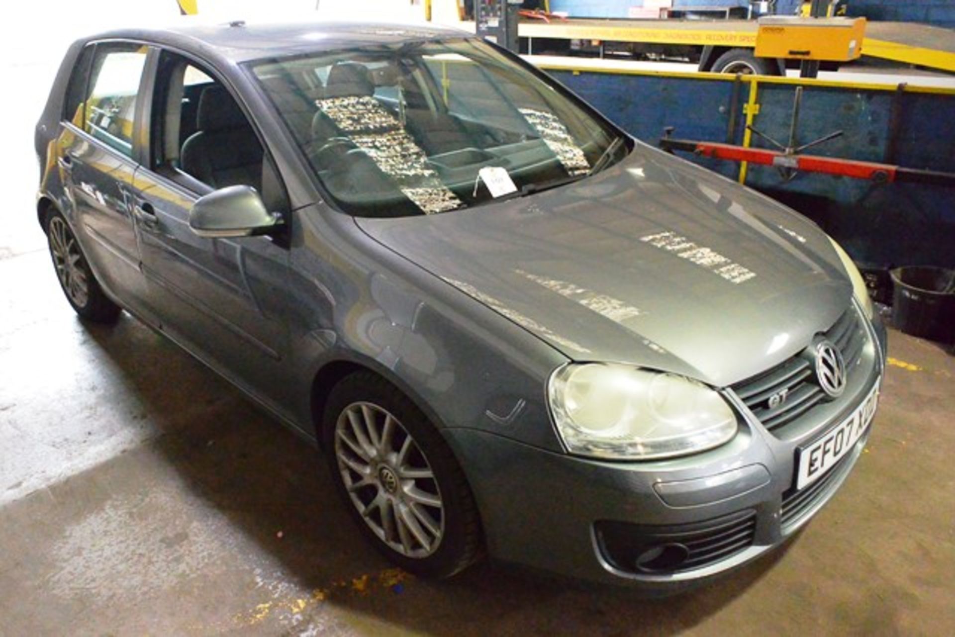 VW Golf GT 5 door hatchback, reg no: EF07 XDD (2007),MOT: not valid, recorded mileage: 183,012 (