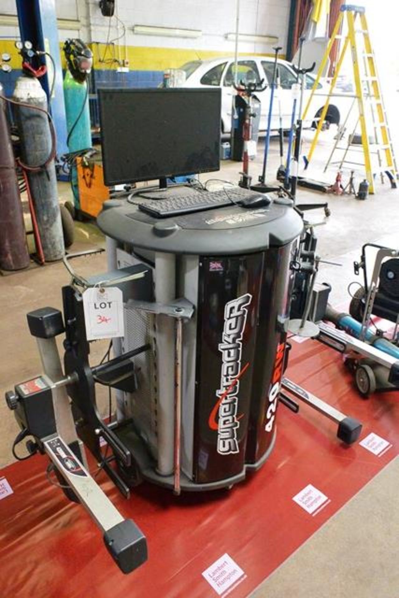 Supertracker 420RW digital alignment system, serial no: 15077, with computer system, 240v