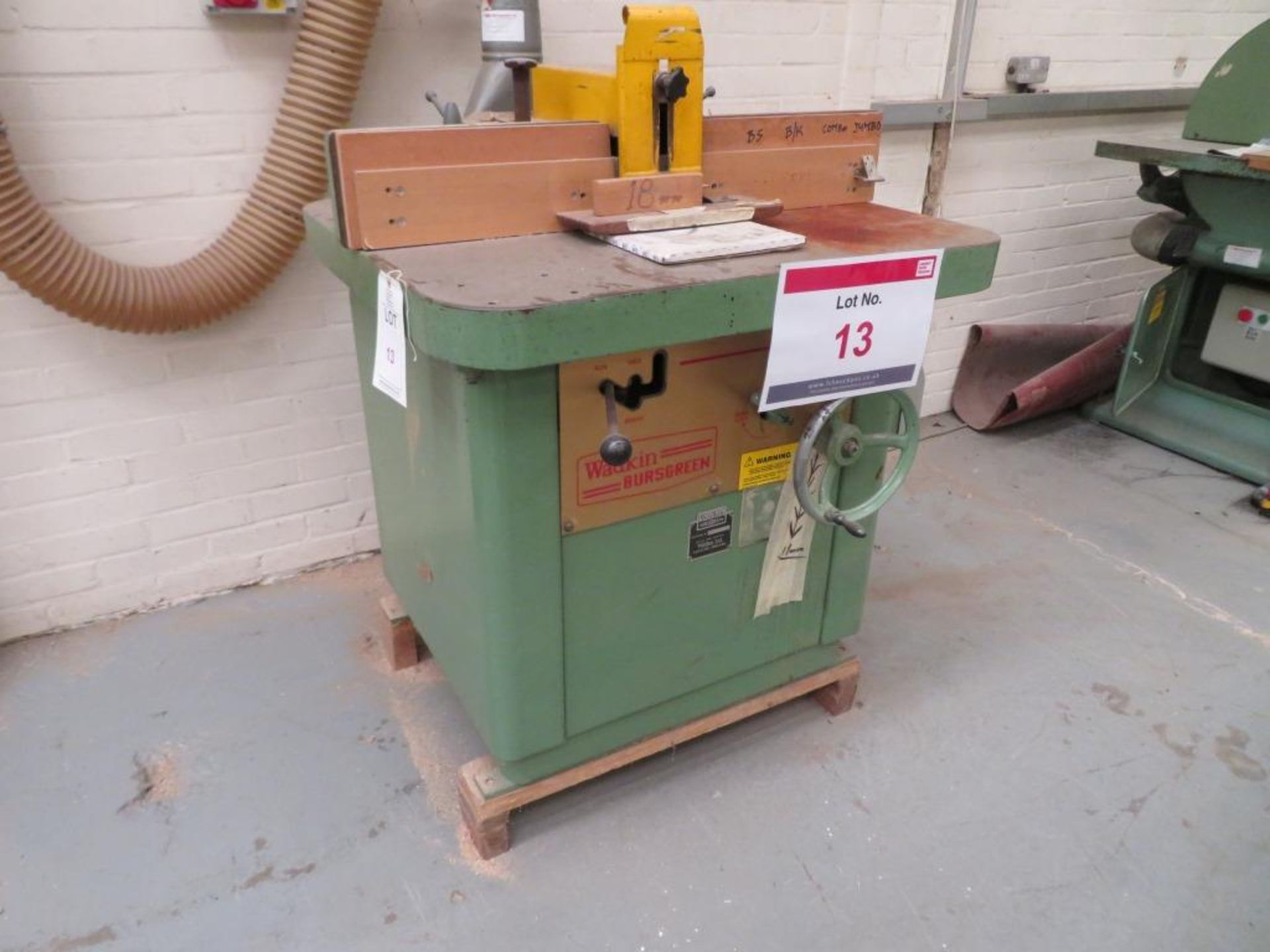 Wadkin Bursgreen BER3 spindle molder Serial No. 72756, NB. A work Method Statement and Risk