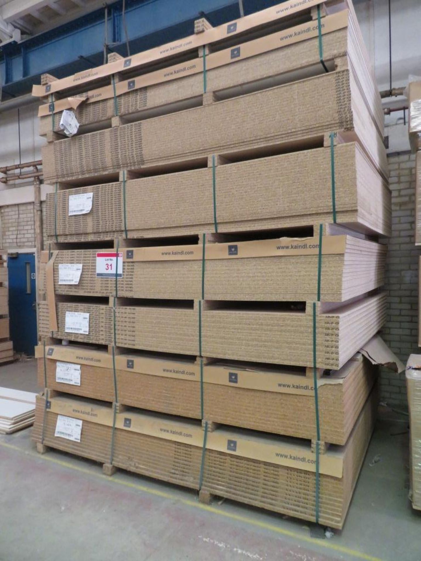 Approximately 134 mixed melamine faced chipboard panels - Image 2 of 8