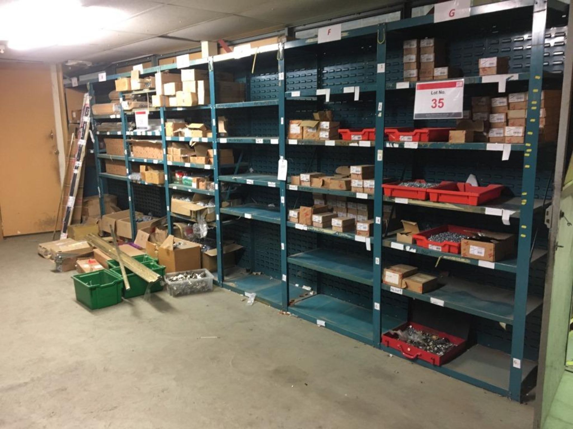 Nineteen bays of light weight racking (contents not included) - Image 2 of 4