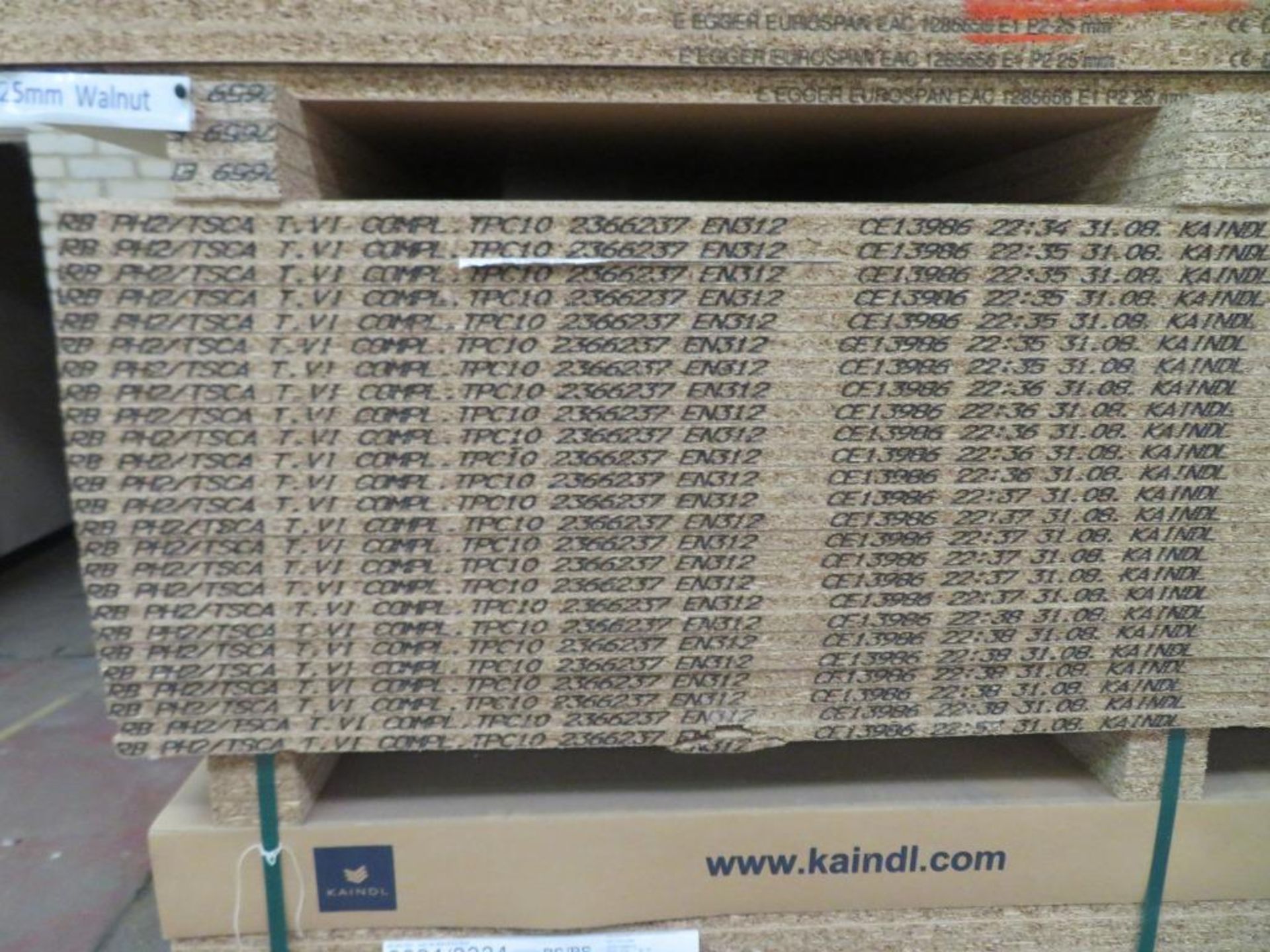 Approximately 133 mixed melamine faced chipboard panels - Image 5 of 8