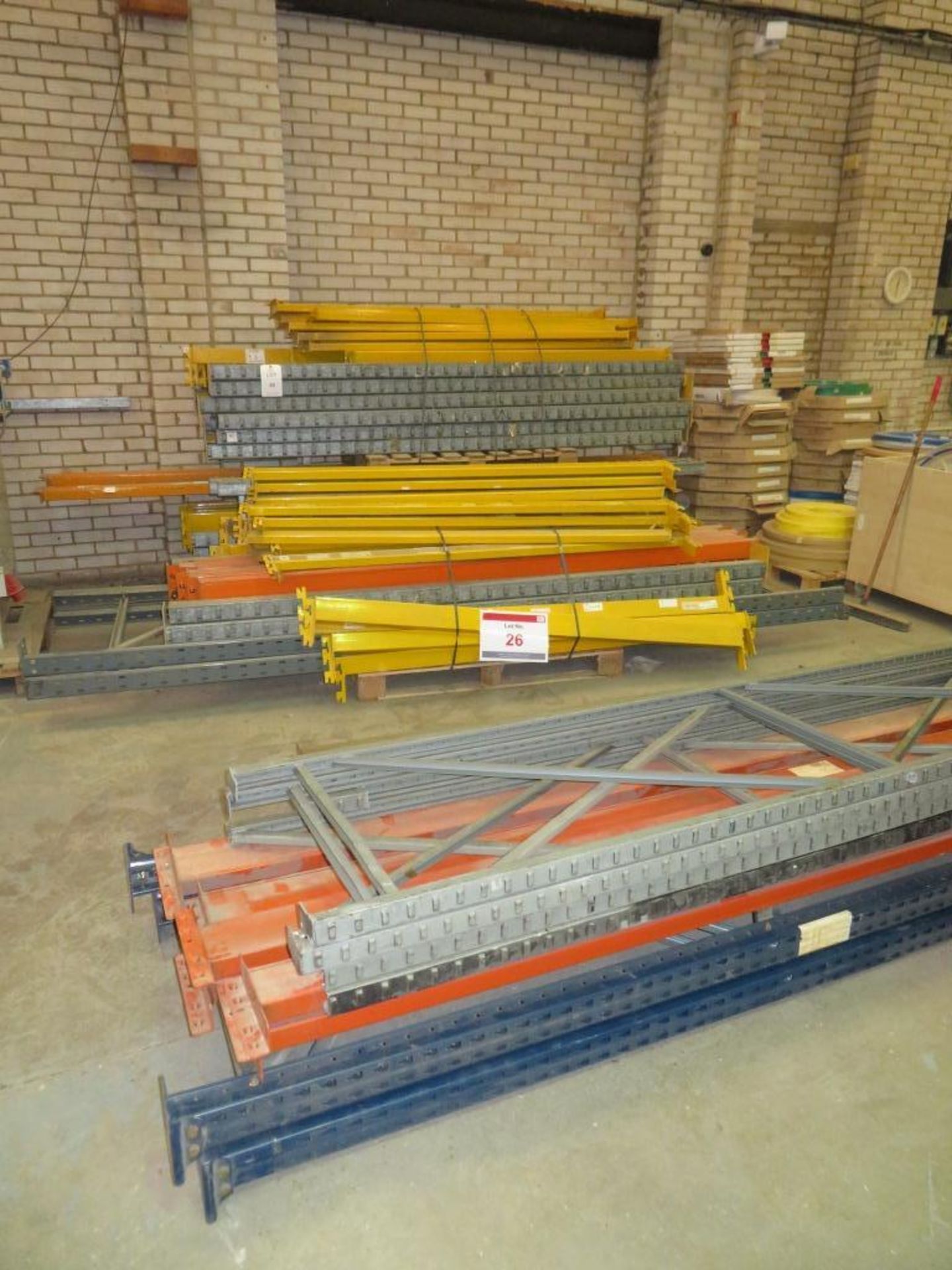 Various dismantled warehouse racking approximate measurements and quantities as follows: 4x 3.0m