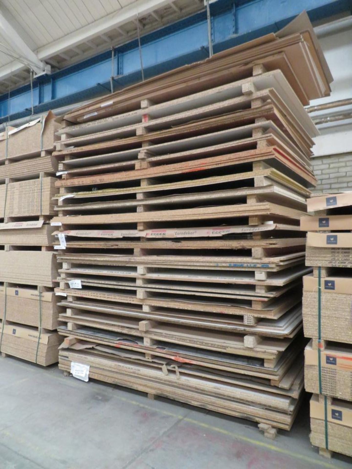 Approximately 72 mixed melamine faced chipboard panels - Image 2 of 2