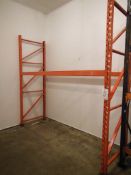 14 bays x pallet racking comprising 20 x end frames (2470mm x 900mm) and 15 pairs of breams (2700)