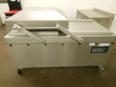 HENKELMAN vacuum systems Polar 2-85/H800 twin station vacuum packaging machine, serial no: