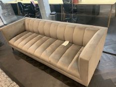 Large 3 seater sofa in velvet L240cm