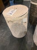 Lombok water hyacinth round laundry basket (RRP £85)