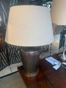 1 x Lombok Tono copper table lamp (RRP £125)