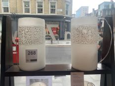 2 x Lombok Scda table lamps (RRP £75 each) (RRP £150)