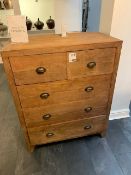 Lombok Sumatra Five Drawer Chest made from solid reclaimed teak W100cm D55cm H125cm RRP £1470