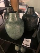 3 x Small Howes vases (RRP £45 each) (RRP £135)