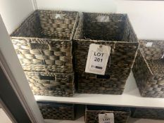 4 x Lombok water hyacinth shelf storage baskets (RRP £35 each) (RRP £140)