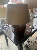 1 x Lombok Bola copper table lamp (RRP £125)