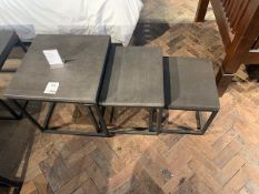 Lombok Arianne Graphite Nesting Tables W135cm D36cm H86cm RRP £360