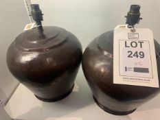 2 x Lombok Bola copper lamps (RRP £125 each) (RRP £250)